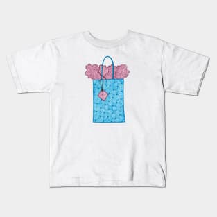 Gift bag (blue and pink) Kids T-Shirt